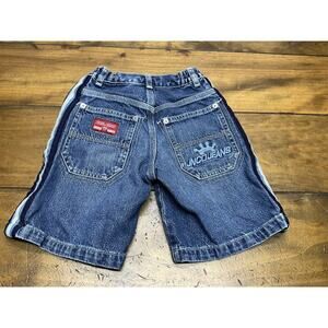 JNCO Jean Shorts Boys Size 5 Denim Jorts Baggy Vintage 90s Y2K BMX Skater Logo